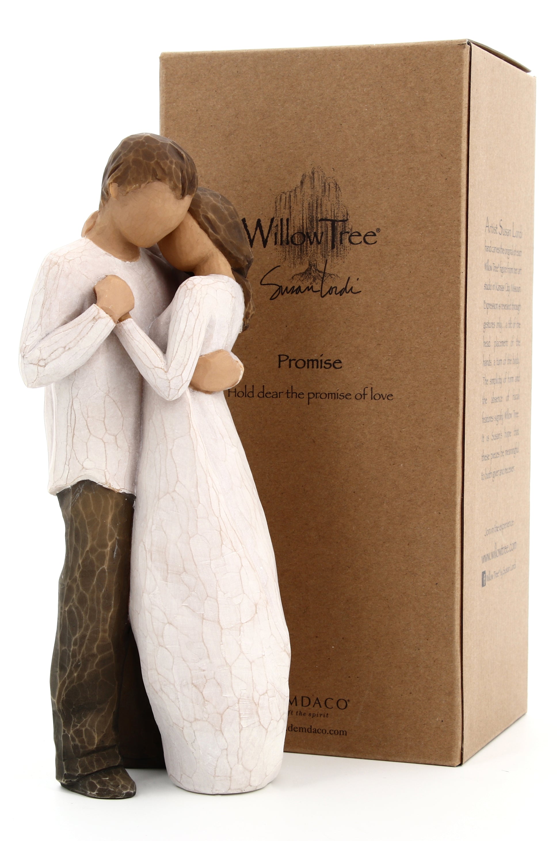 Statua in resina The Willow tree - Promessa (Promise) h. 23 cm