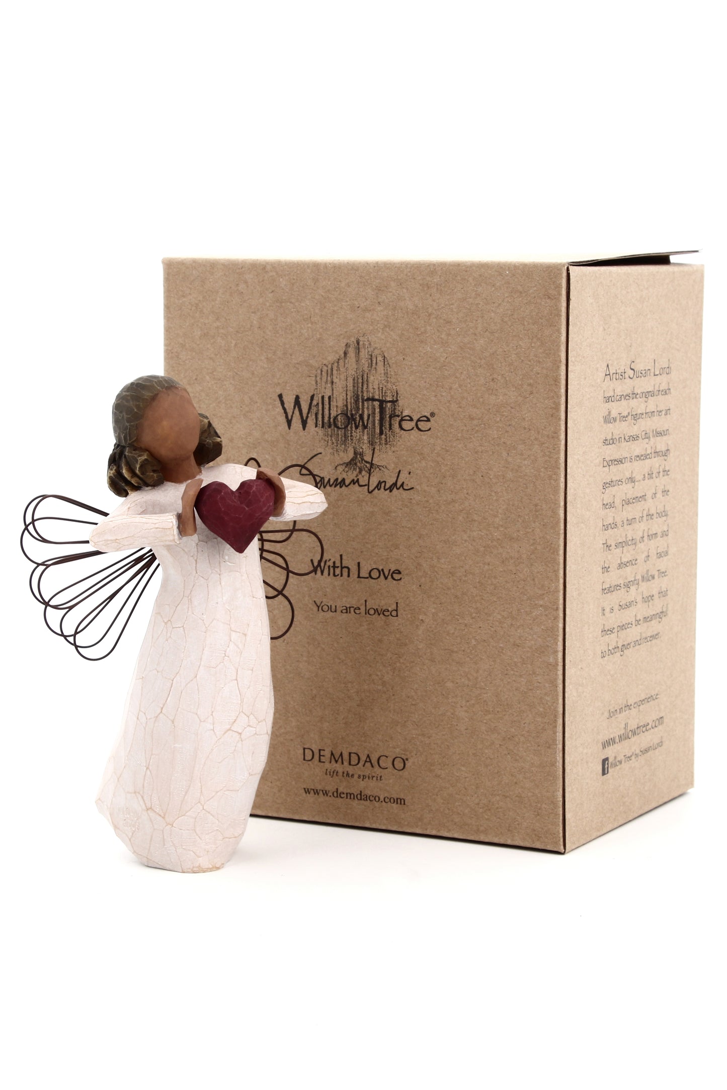 Statua in resina The Willow tree - Con amore (With Love) h. 13,5