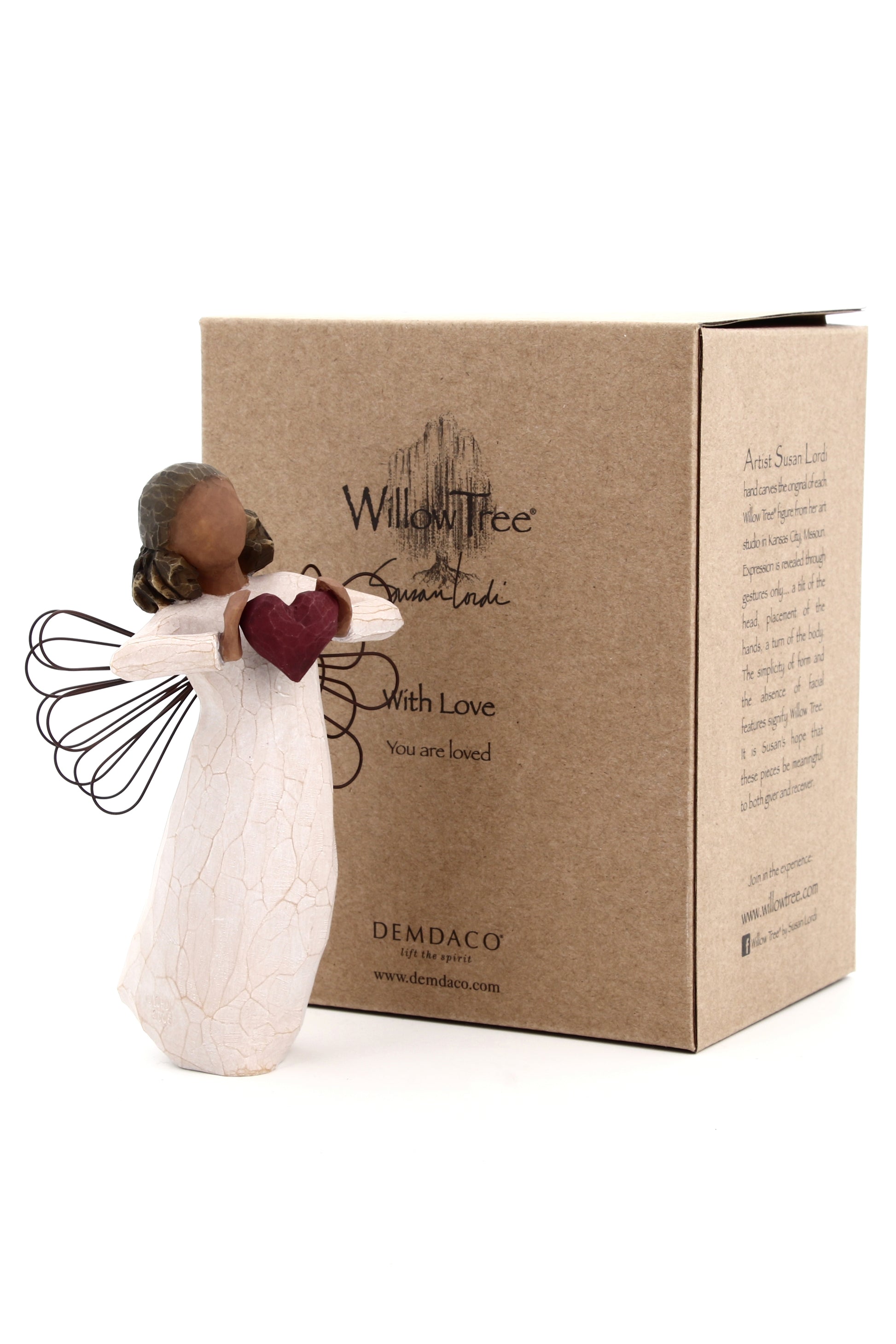 Statua in resina The Willow tree - Con amore (With Love) h. 13,5