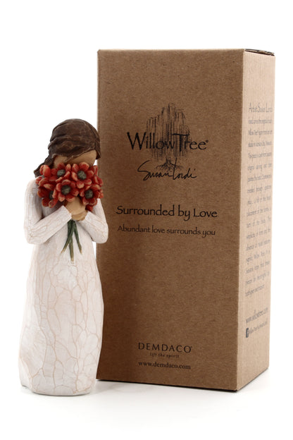 Statua in resina The Willow Tree - Circondata dall'amore (Sourrounded by Love) h. 13 cm