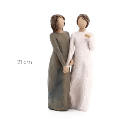 Statua in resina The Willow Tree - Sorella mia, Amica mia (My Sister, my Friend) h.21 cm