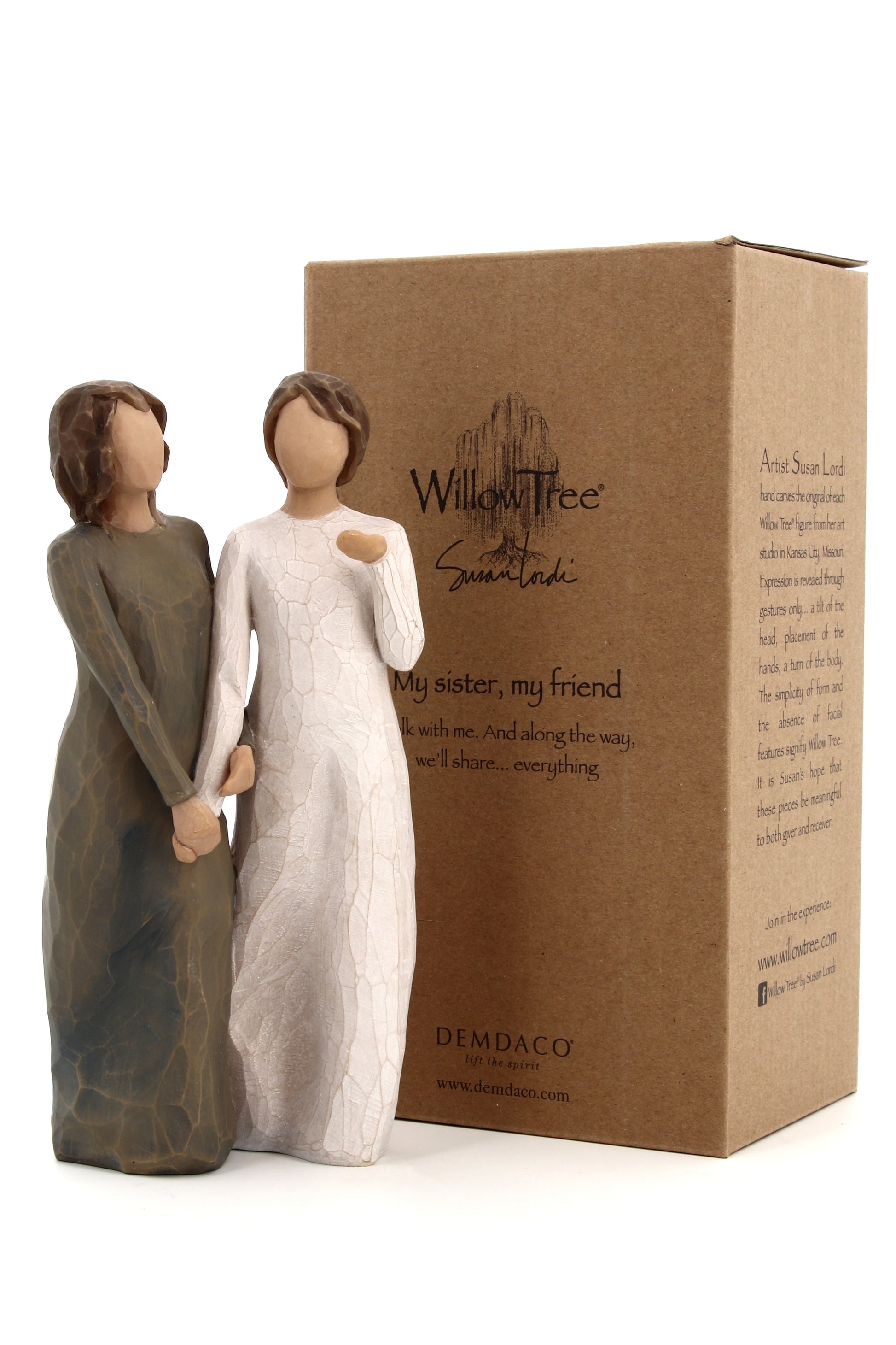 Statua in resina The Willow Tree - Sorella mia, Amica mia (My Sister, my Friend) h.21 cm