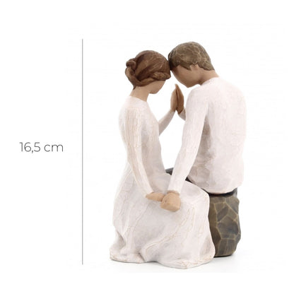 Statua in resina The Willow tree - Intorno a te (Around you)  h. 16,5 cm