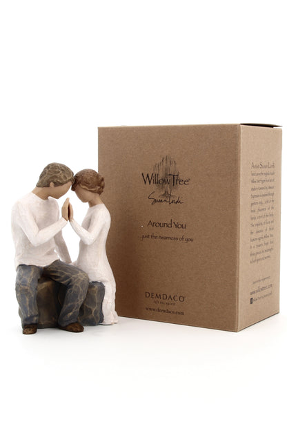 Statua in resina The Willow tree - Intorno a te (Around you)  h. 16,5 cm