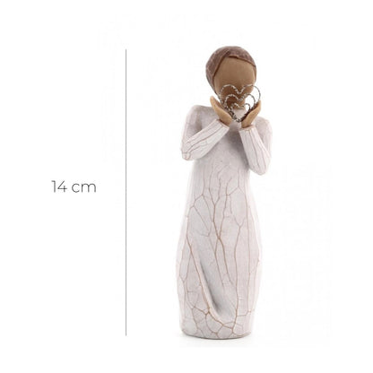 Statua in resina The Willow Tree Un sacco d'amore (Lots of Love)  h. 14 cm