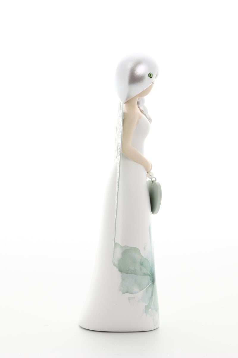 Statua in resina con ali in metallo You Are an Angel -  Family h. 17,5 cm