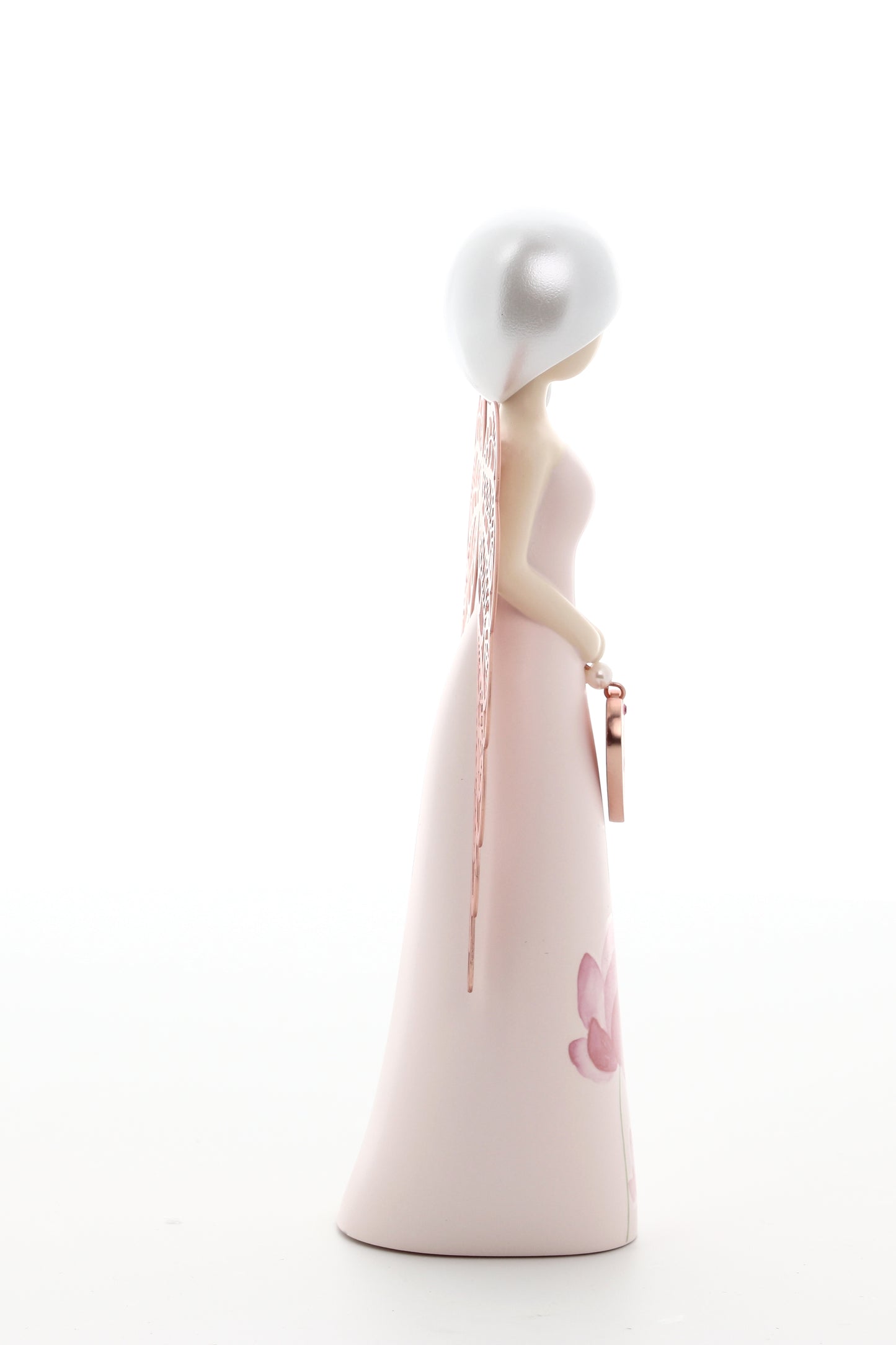 Statua in resina con ali in metallo You Are an Angel - Hope  h. 17,5 cm