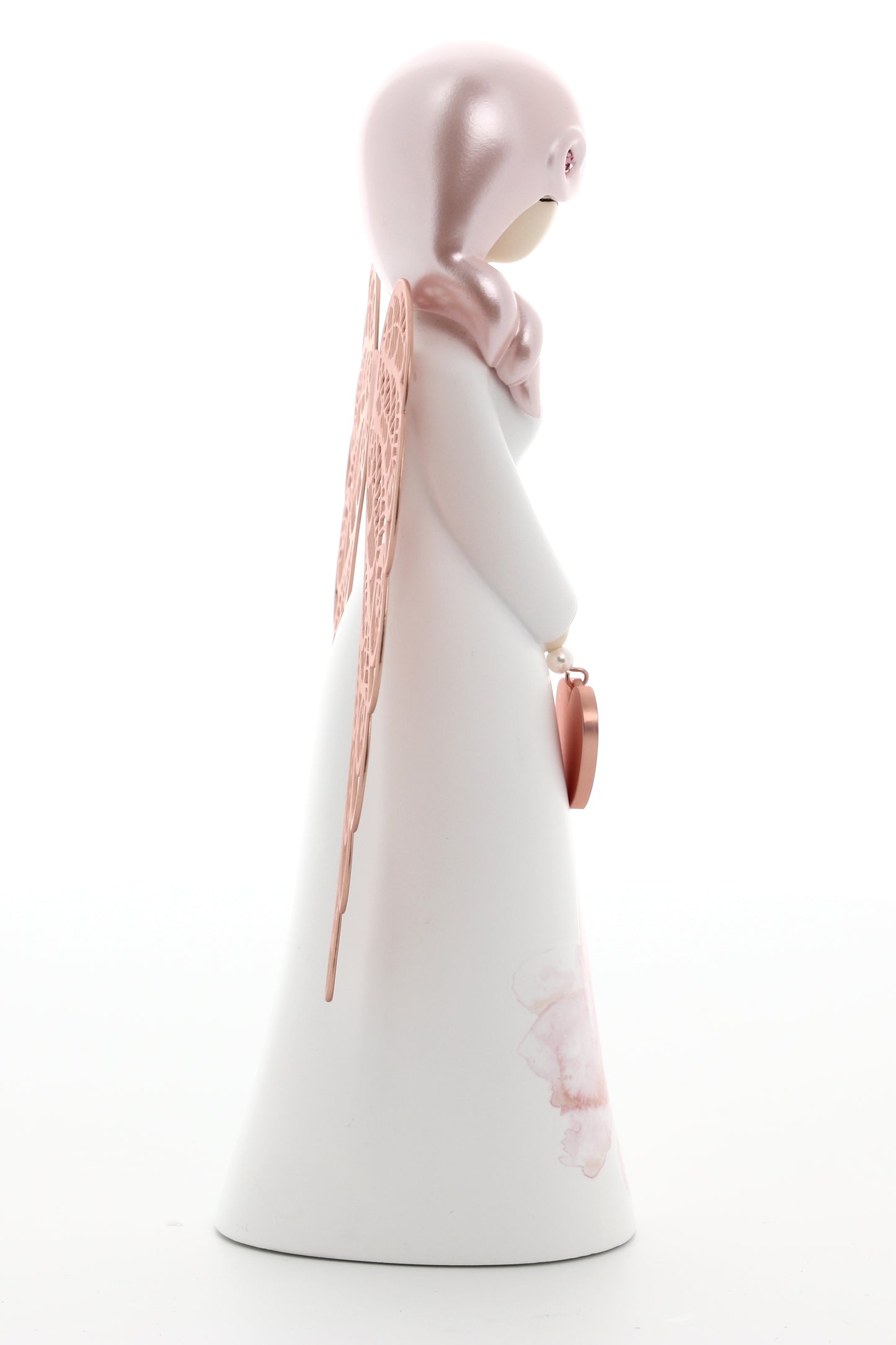 Statua in resina con ali in metallo You Are an Angel - Love h. 17,5 cm