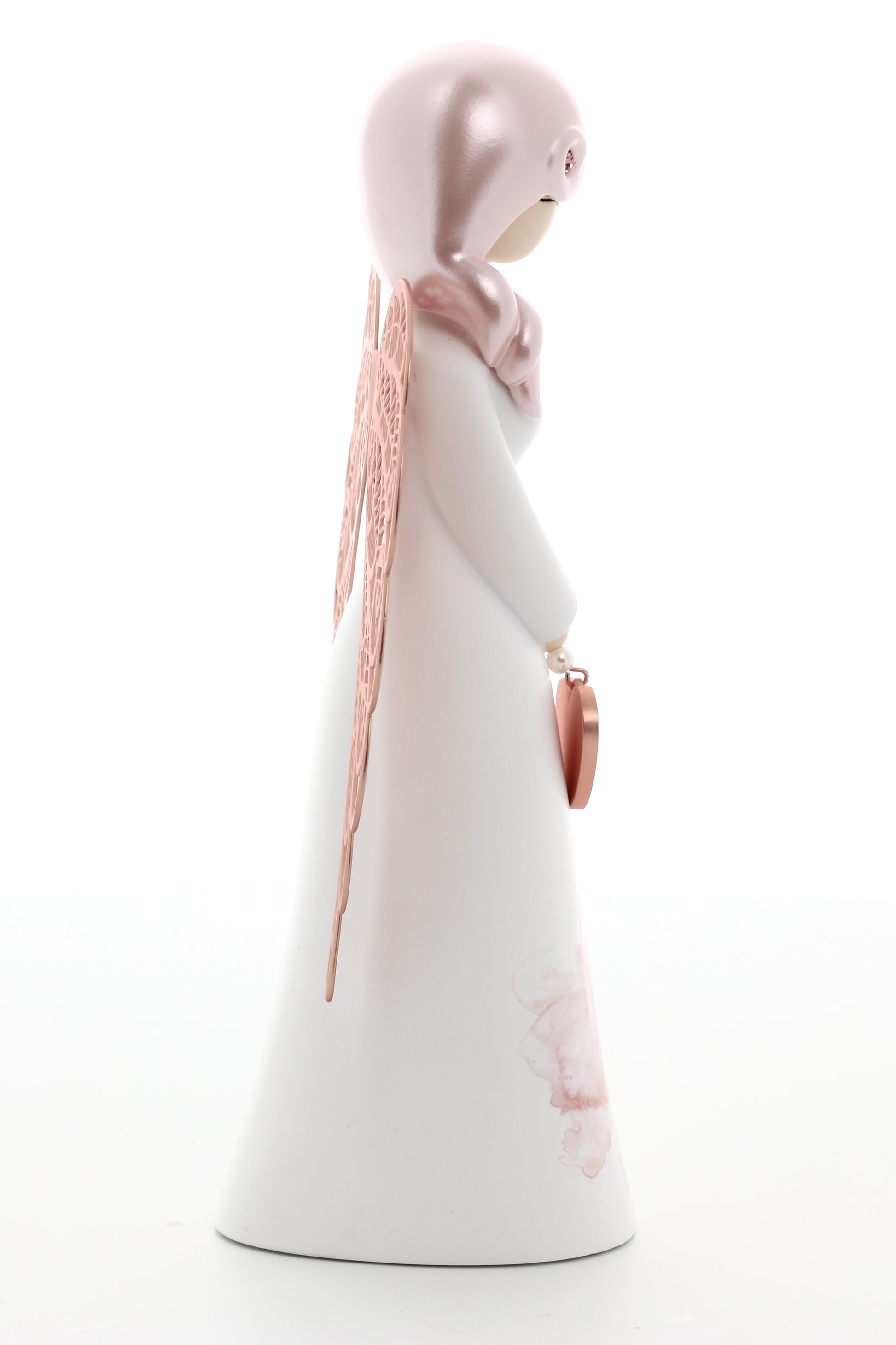 Statua in resina con ali in metallo You Are an Angel - Love h. 17,5 cm