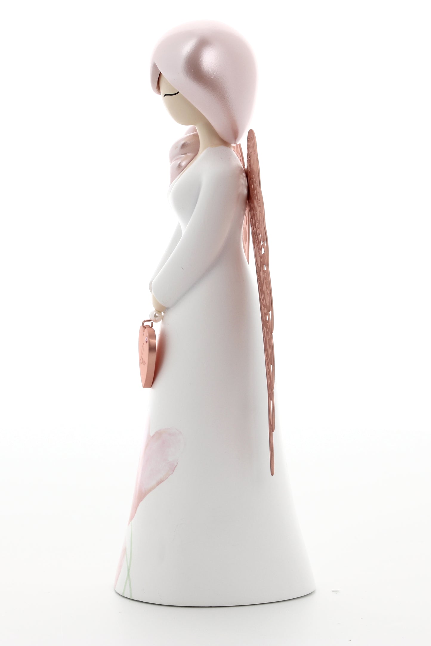 Statua in resina con ali in metallo You Are an Angel - Love h. 17,5 cm