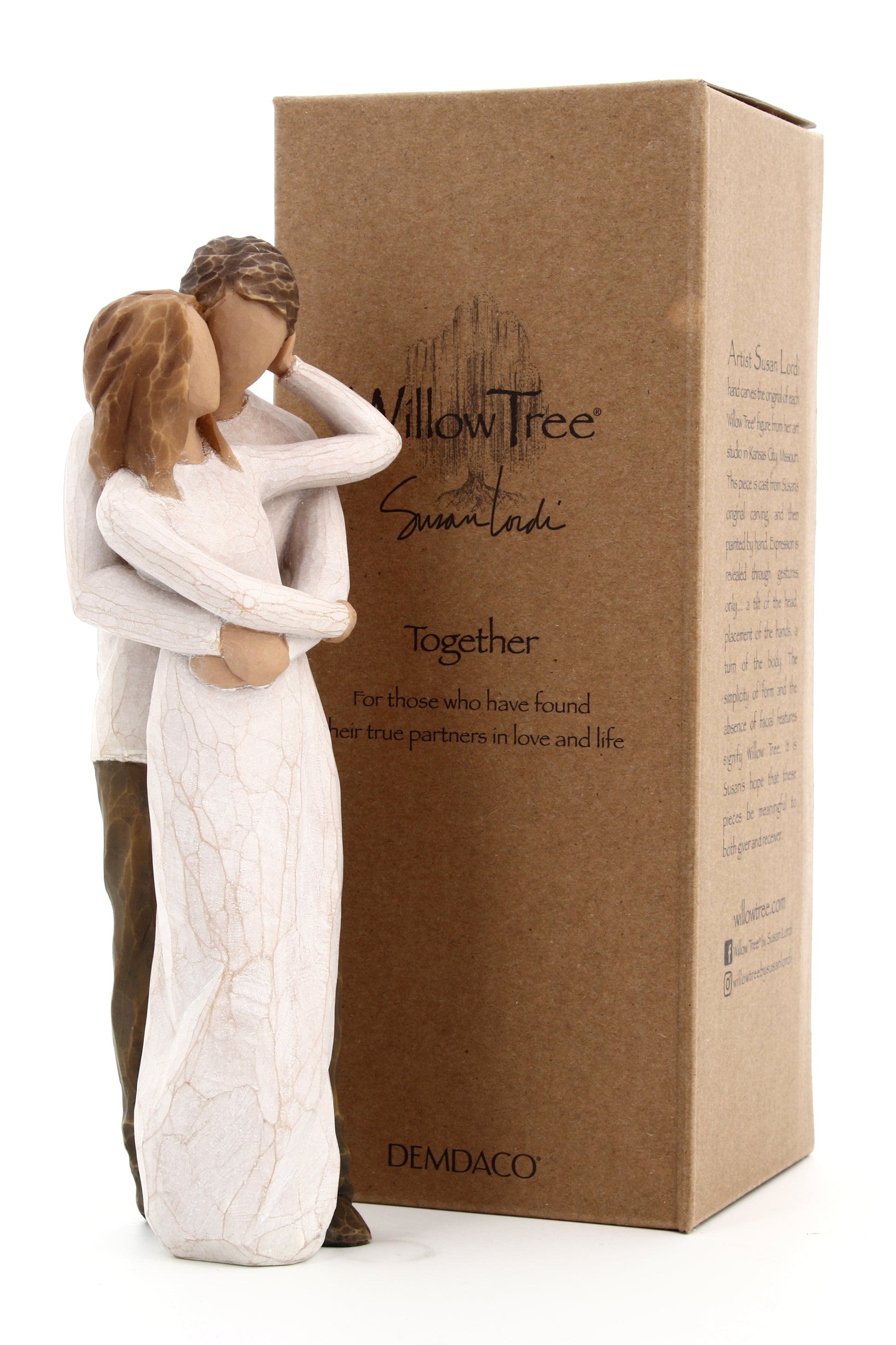 Statua in resina The Willow tree -Insieme (Togheter)  h. 23 cm