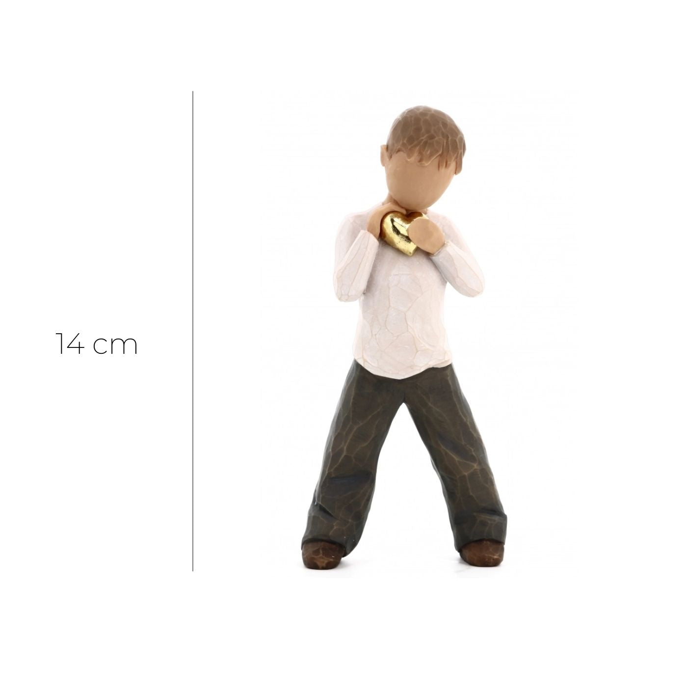 Statua in resina The Willow tree - Cuore d'oro (Heart of Gold) h. 14 cm