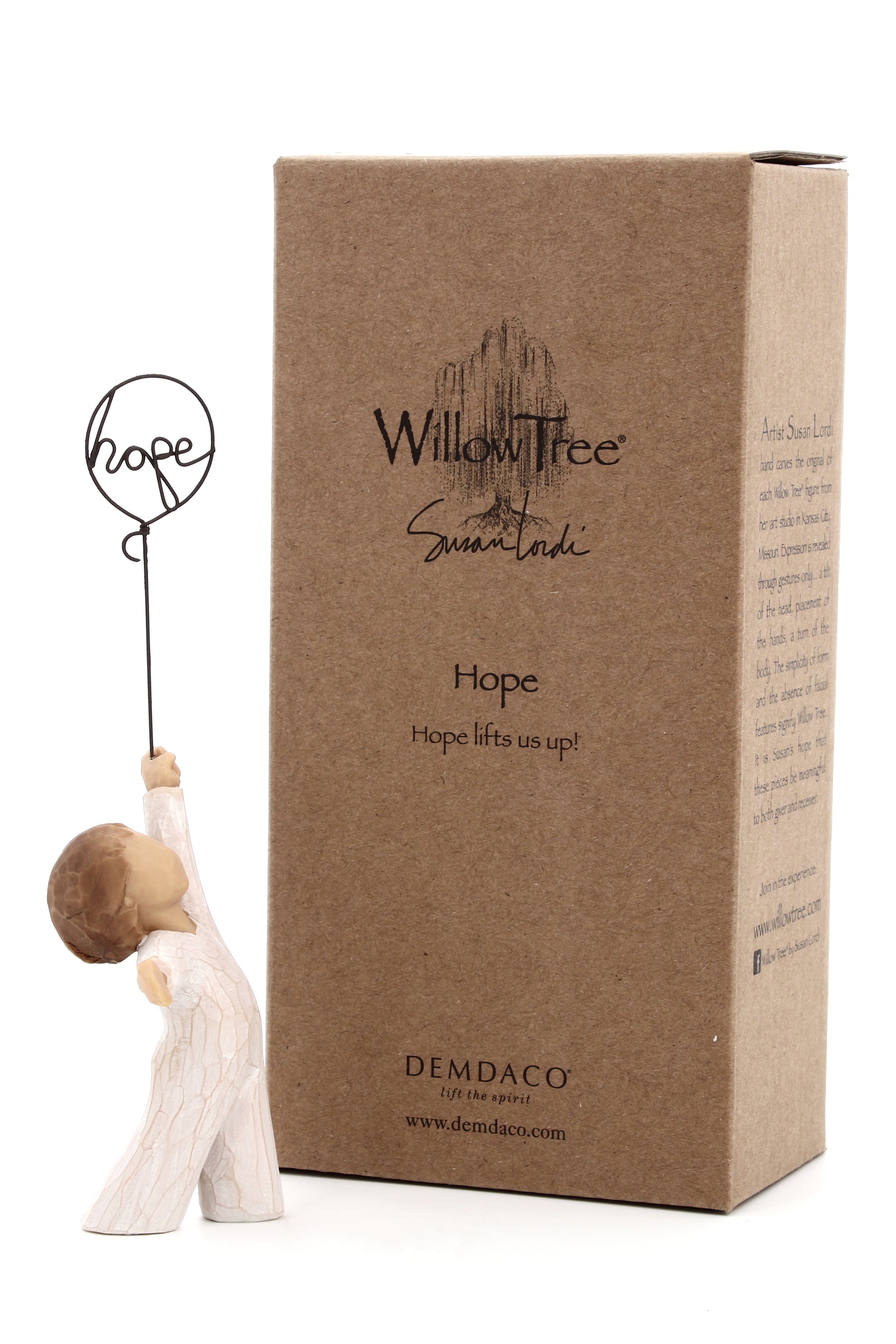 Statua in resina The Willow tree - Speranza (Hope)  h. 15,5 cm