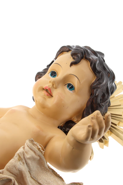 Statua Gesu' Bambino in resina. Altezza 37 cm    
