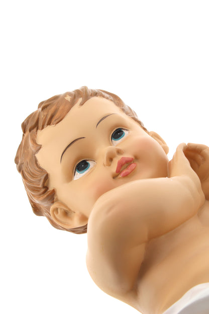 Statua Gesu' Bambino in resina. Altezza 39,5 cm