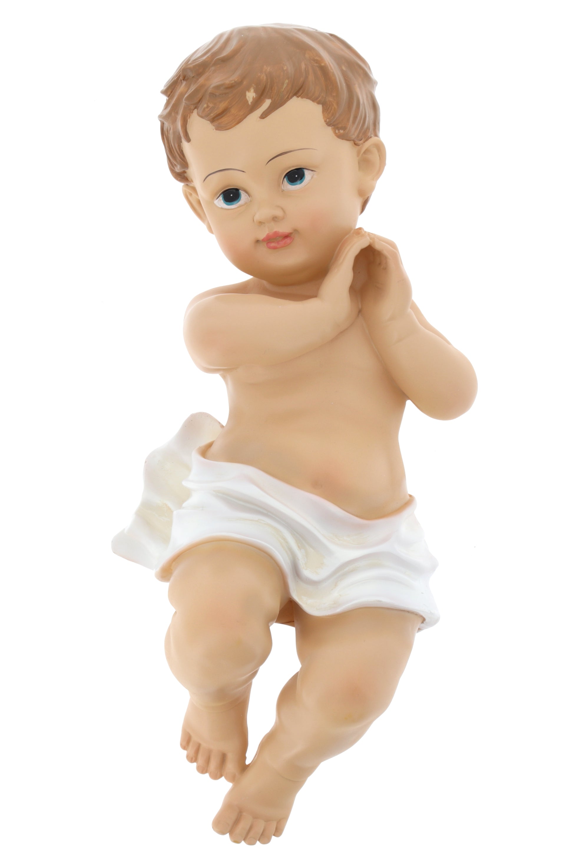 Statua Gesu' Bambino in resina. Altezza 39,5 cm
