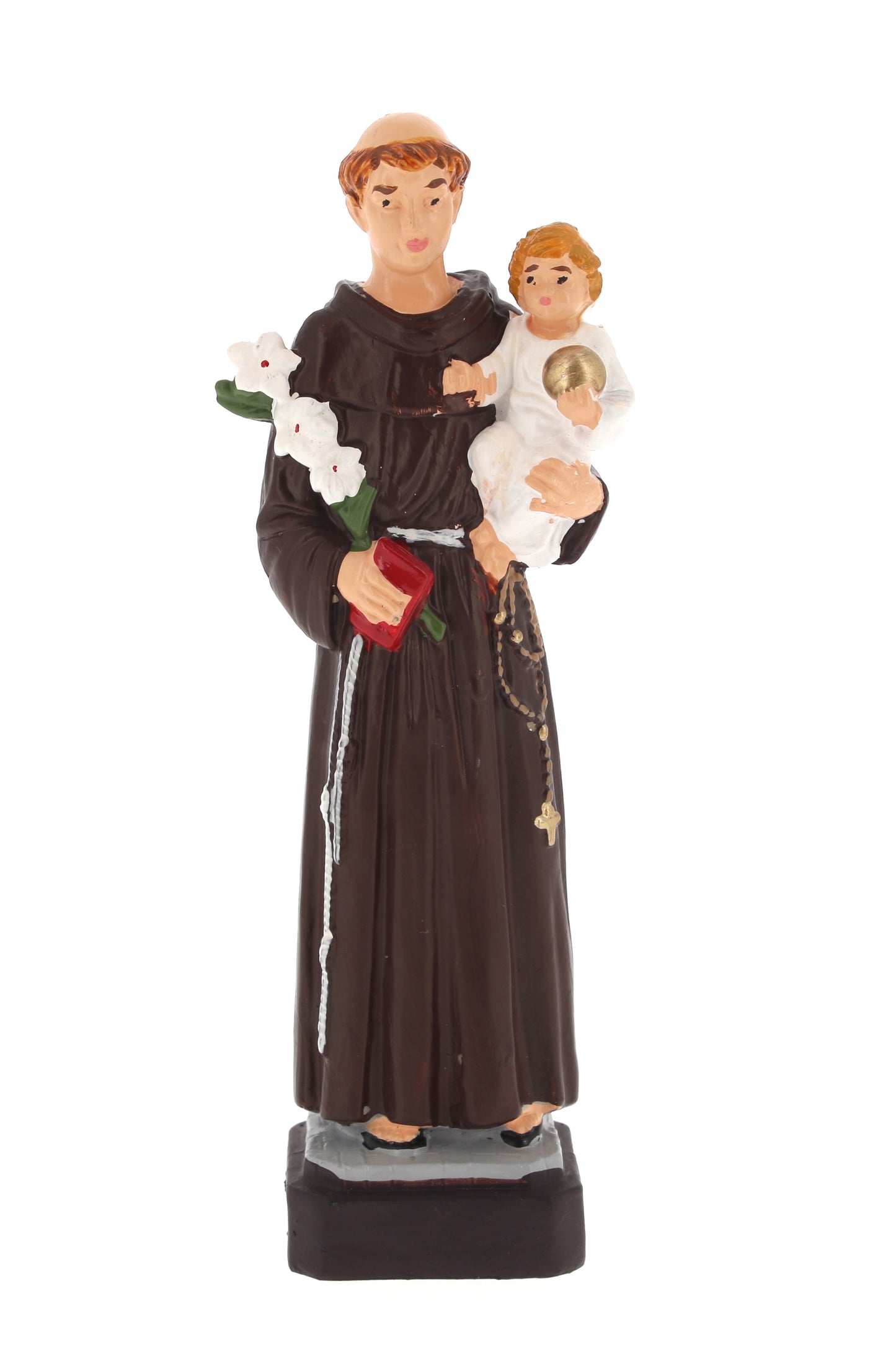 Statua Sant' Antonio in materiale infrangibile da esterno. Altezza 16 cm