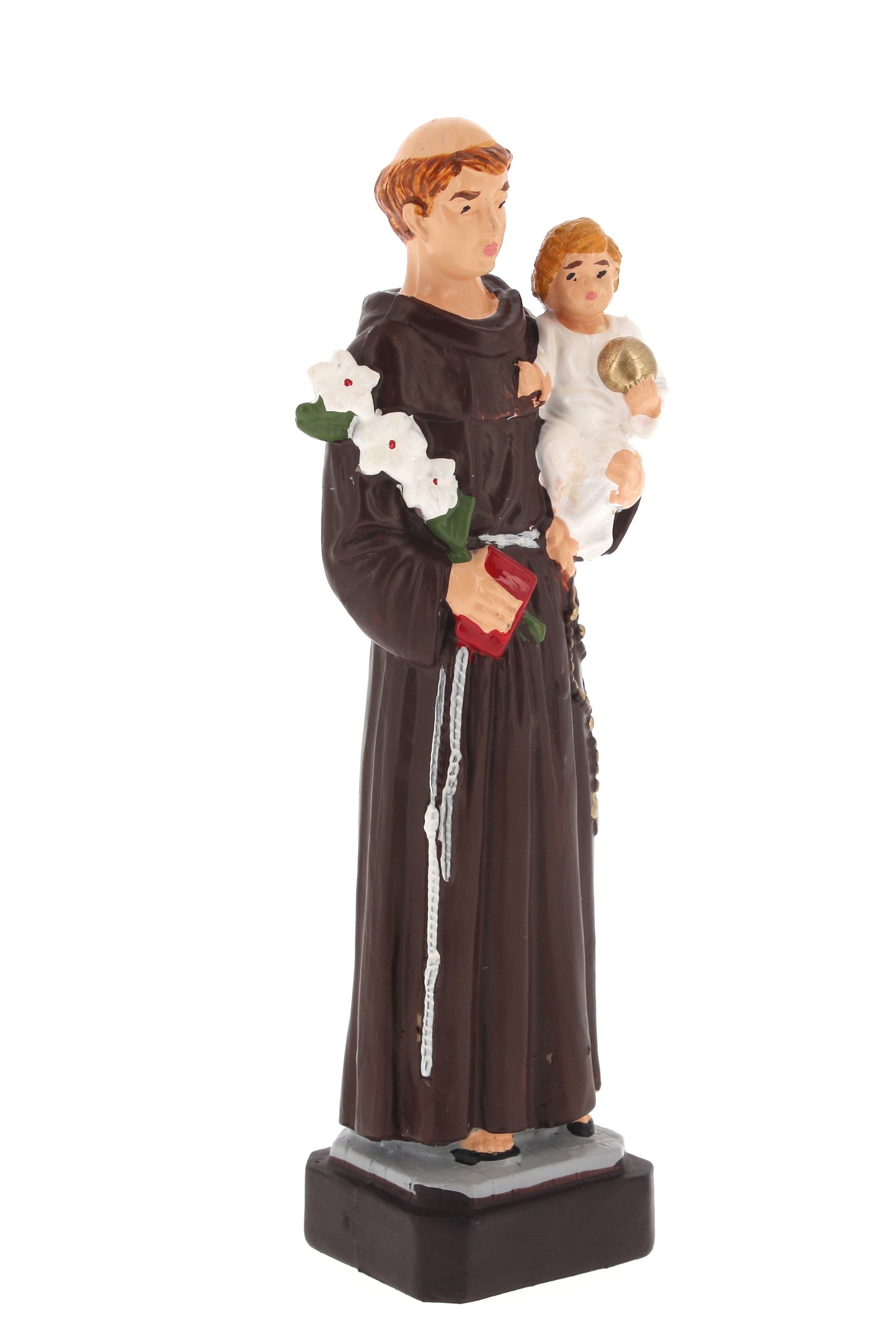 Statua Sant' Antonio in materiale infrangibile da esterno. Altezza 16 cm
