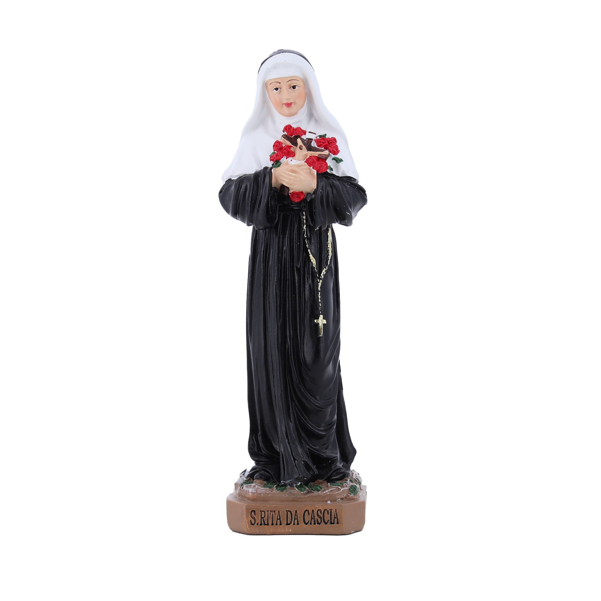 Statua santa Rita in resina. Altezza 20 cm