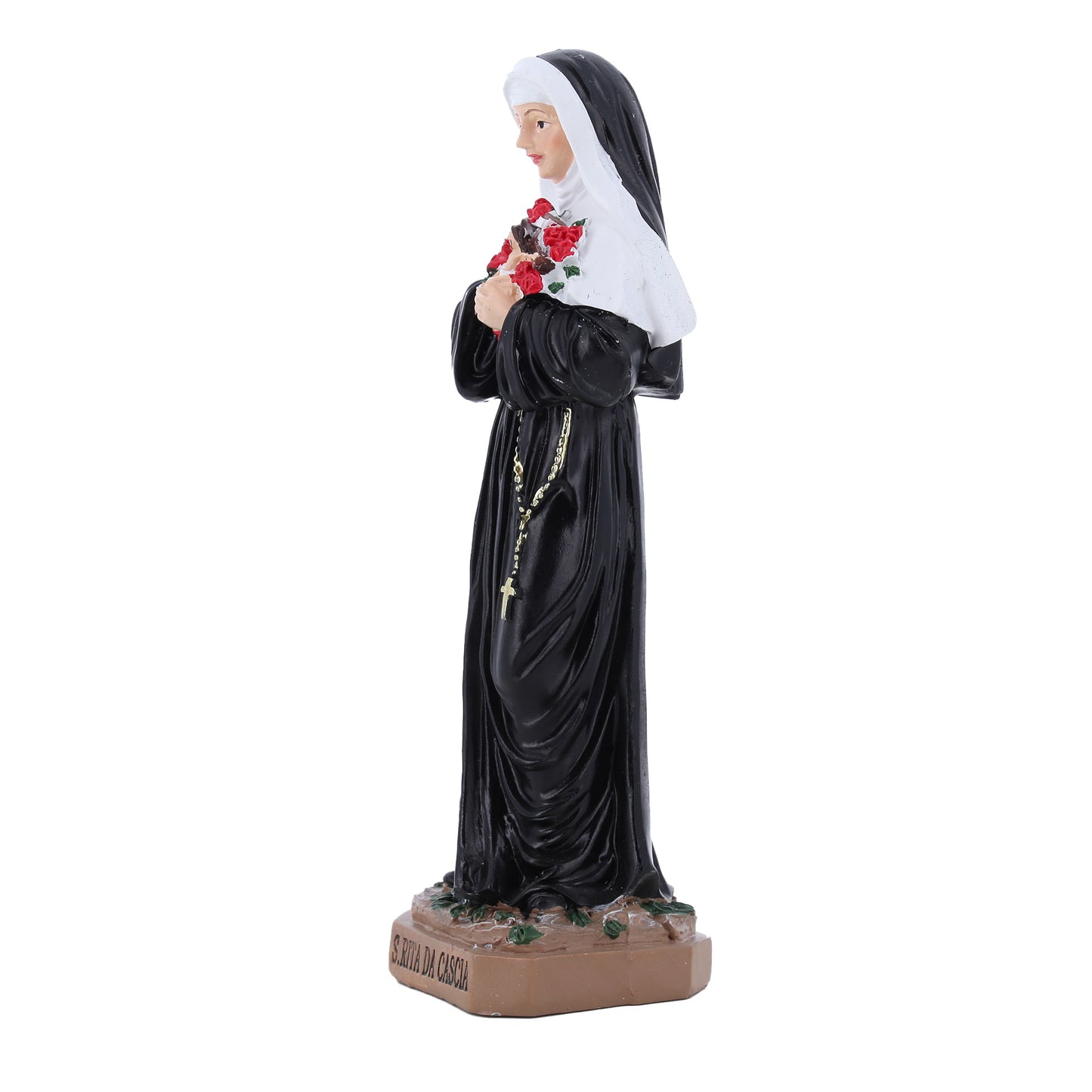 Statua santa Rita in resina. Altezza 20 cm