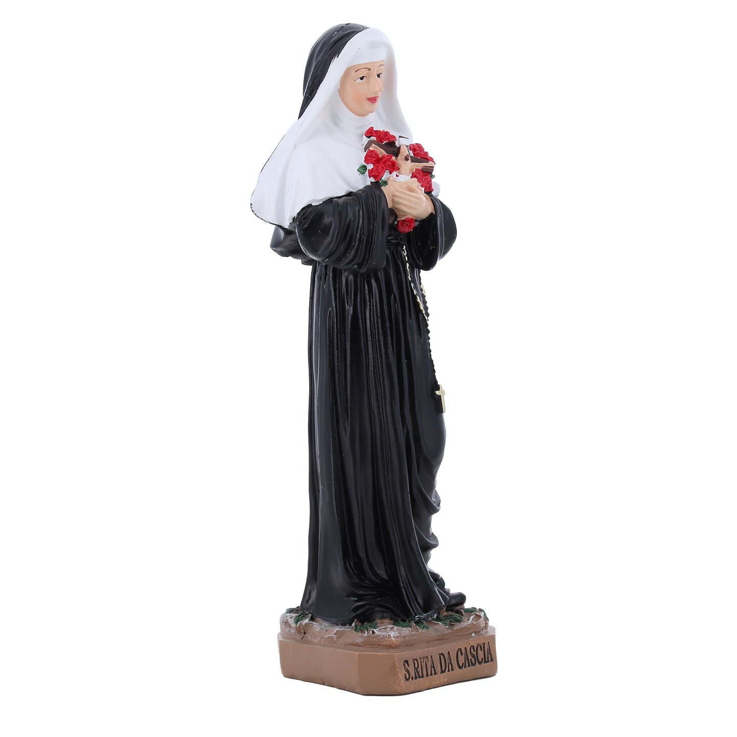 Statua santa Rita in resina. Altezza 20 cm