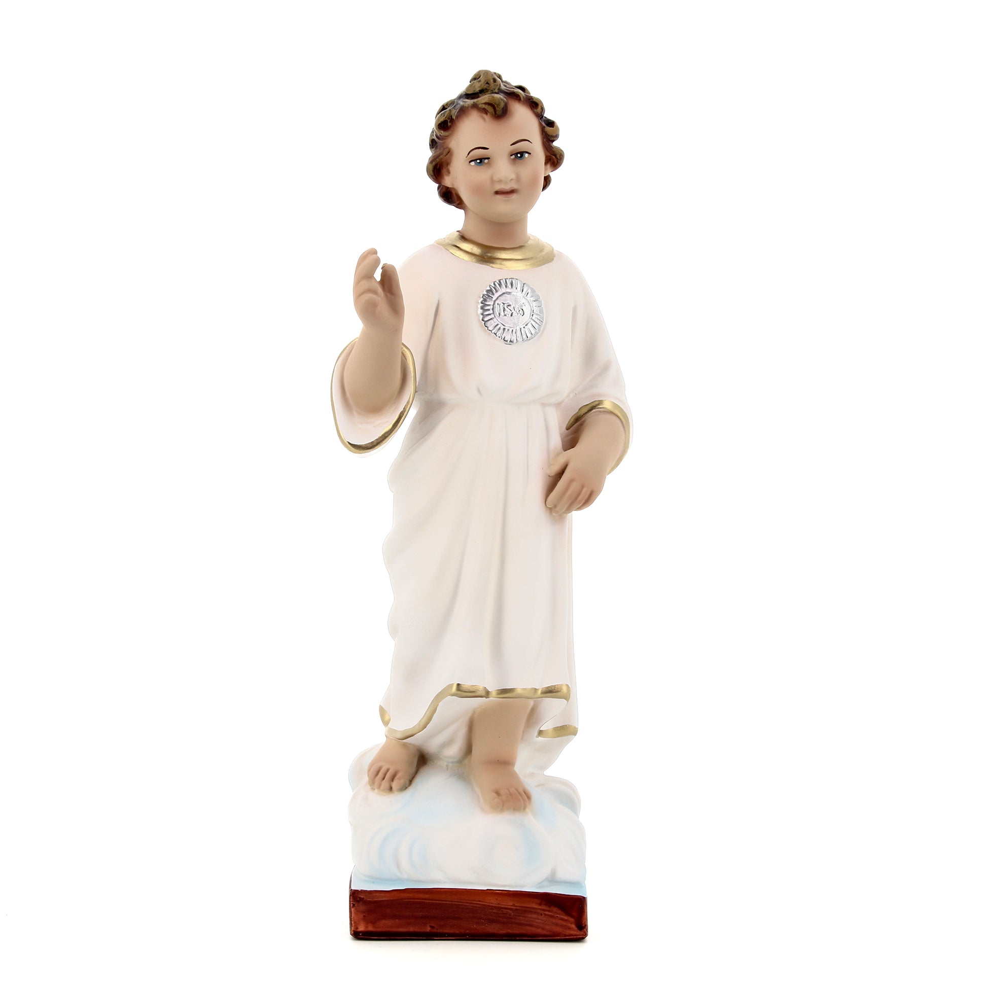 Statua Santissimo nome di Gesù, in resina. Altezza 30 cm