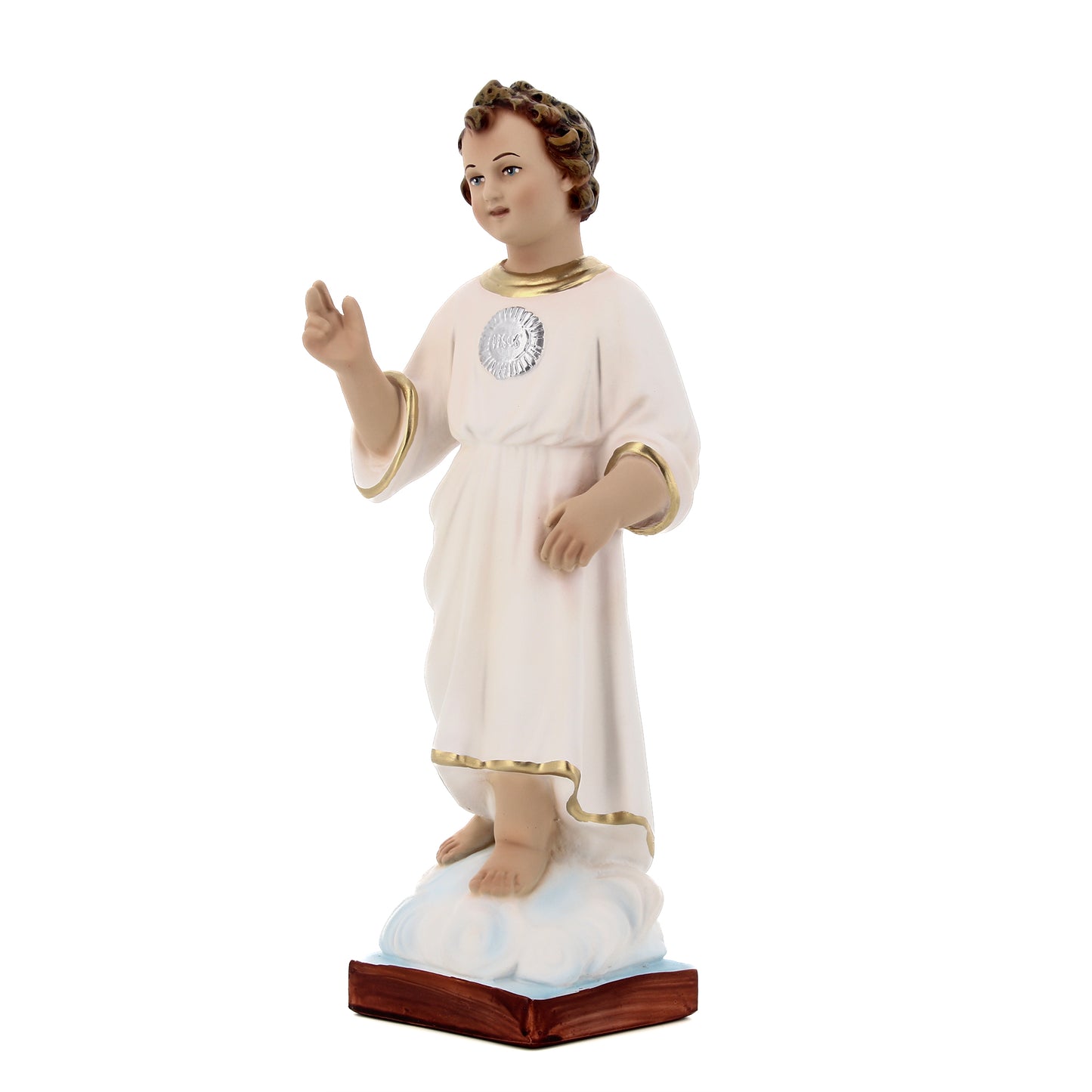 Statua Santissimo nome di Gesù, in resina. Altezza 30 cm