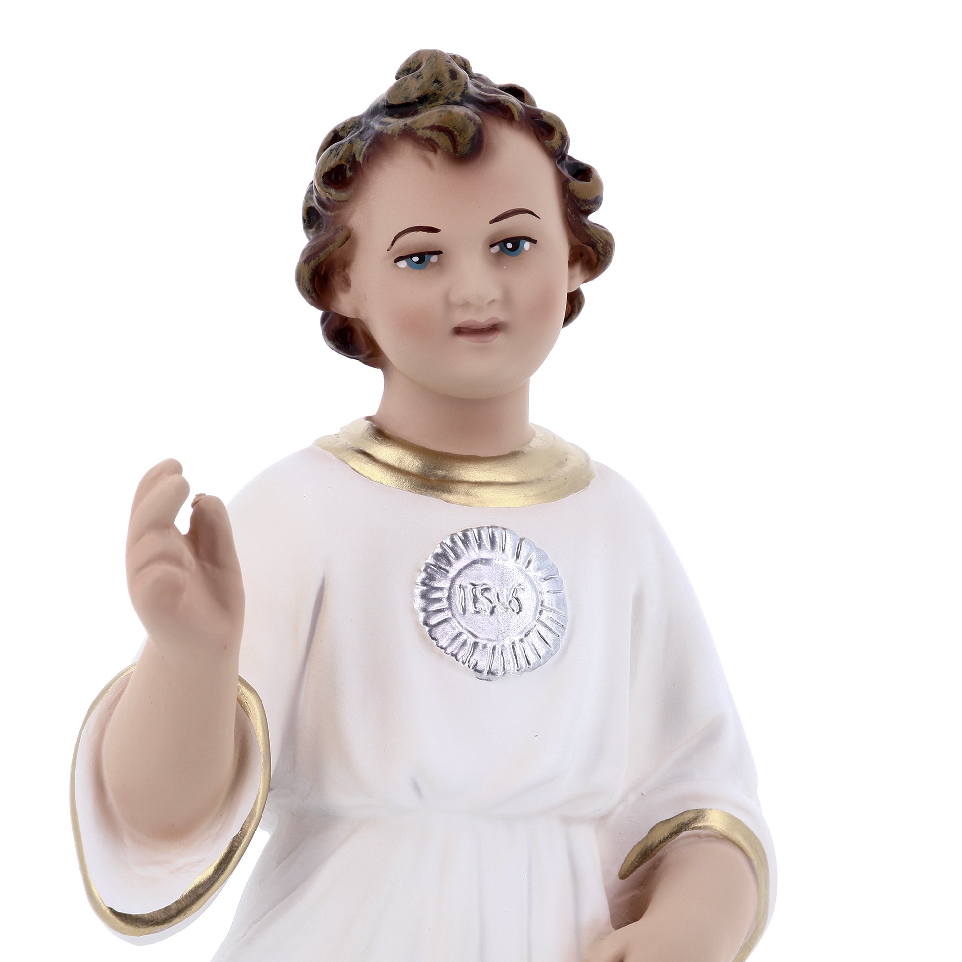 Statua Santissimo nome di Gesù, in resina. Altezza 30 cm