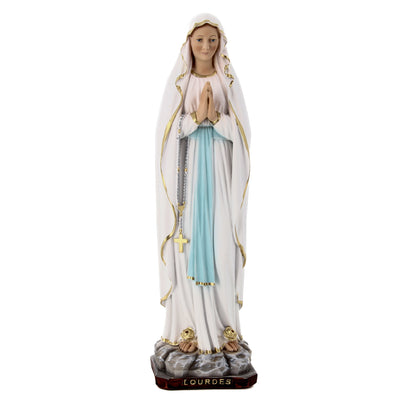 Statua Madonna di Lourdes in resina vuota h. 40 cm