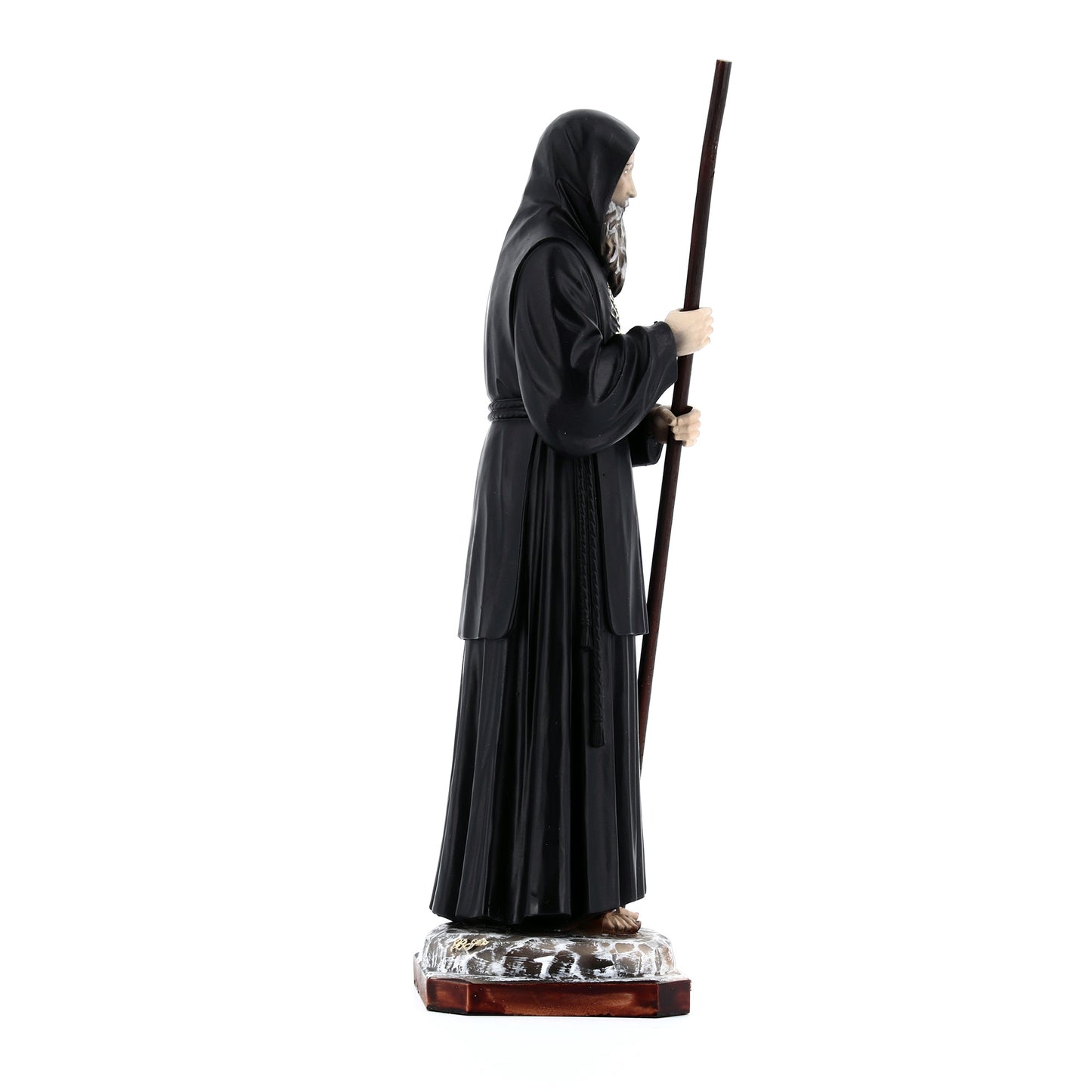 Statua San Francesco da Paola in resina. Altezza 25 cm