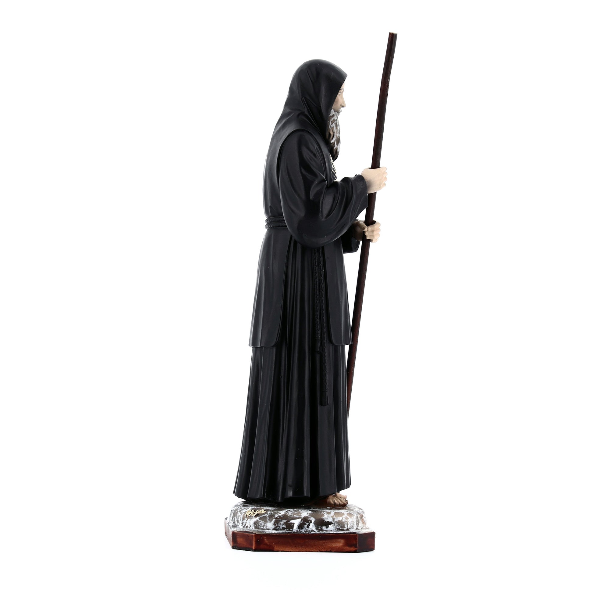 Statua San Francesco da Paola in resina. Altezza 25 cm