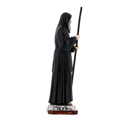 Statua San Francesco da Paola in resina. Altezza 25 cm