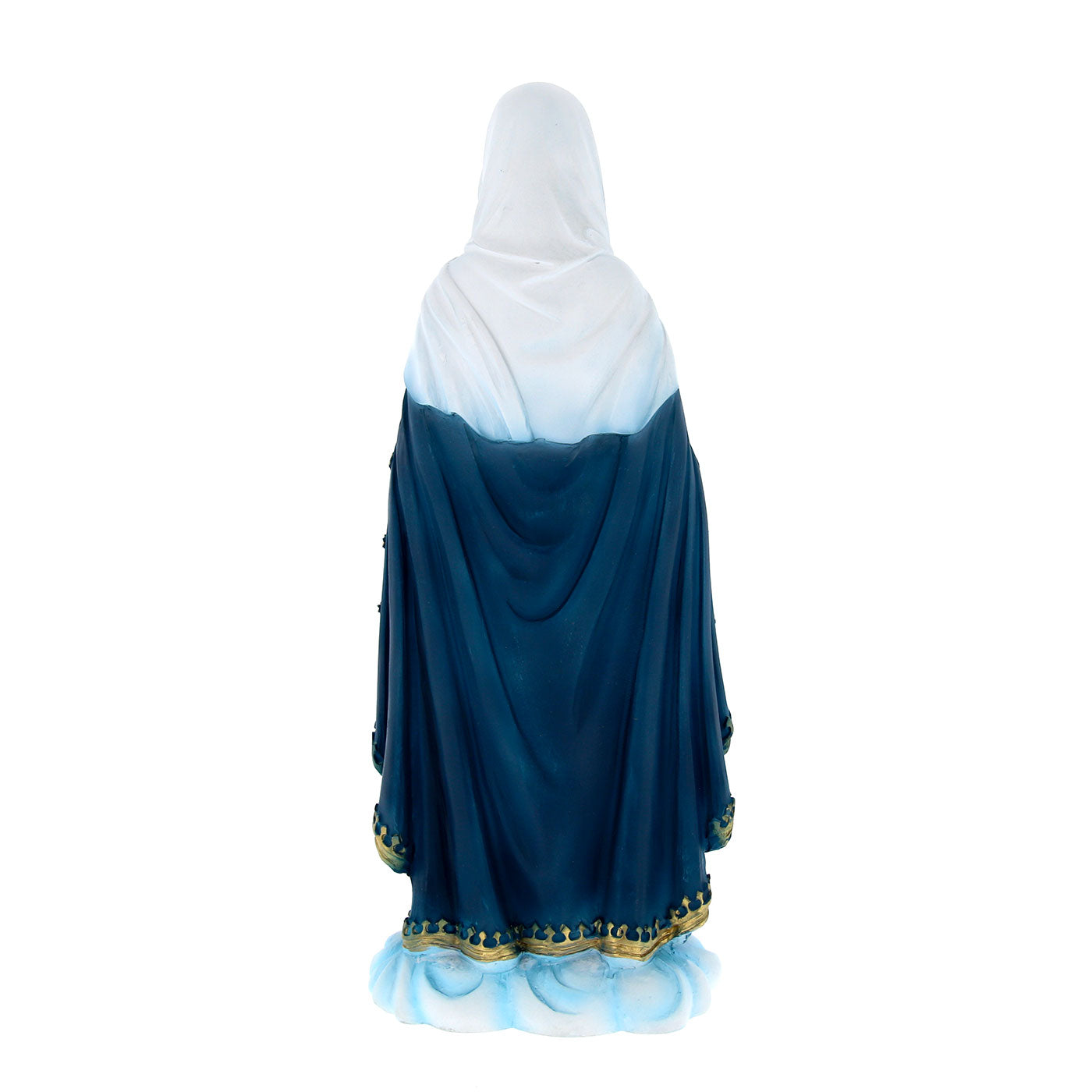 Statua Madonna delle Lacrime in polvere di marmo colorata. Altezza 22 cm