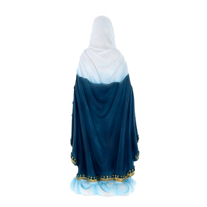 Statua Madonna delle Lacrime in polvere di marmo colorata. Altezza 22 cm