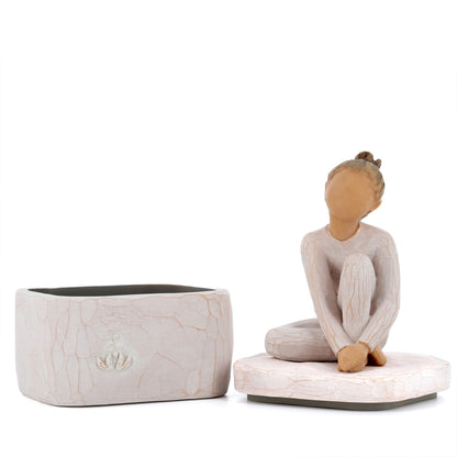 Statua in resina The Willow tree - Ballerina, scrigno dei ricordi (the dancer keepsake box ) h. 14 cm
