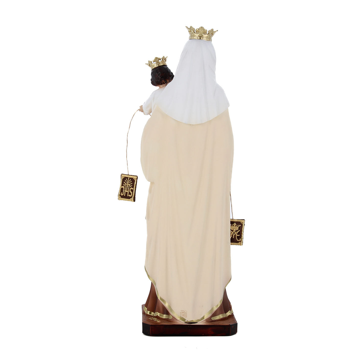 Statua Madonna del Carmine, in resina. Altezza 29 cm