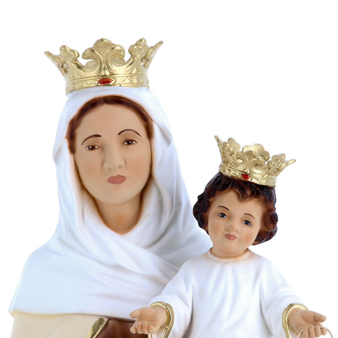 Statua Madonna del Carmine, in resina vuota. Altezza 60 cm