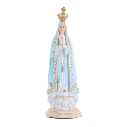 Staua in resina Madonna di Fatima. Altezza 20 cm
