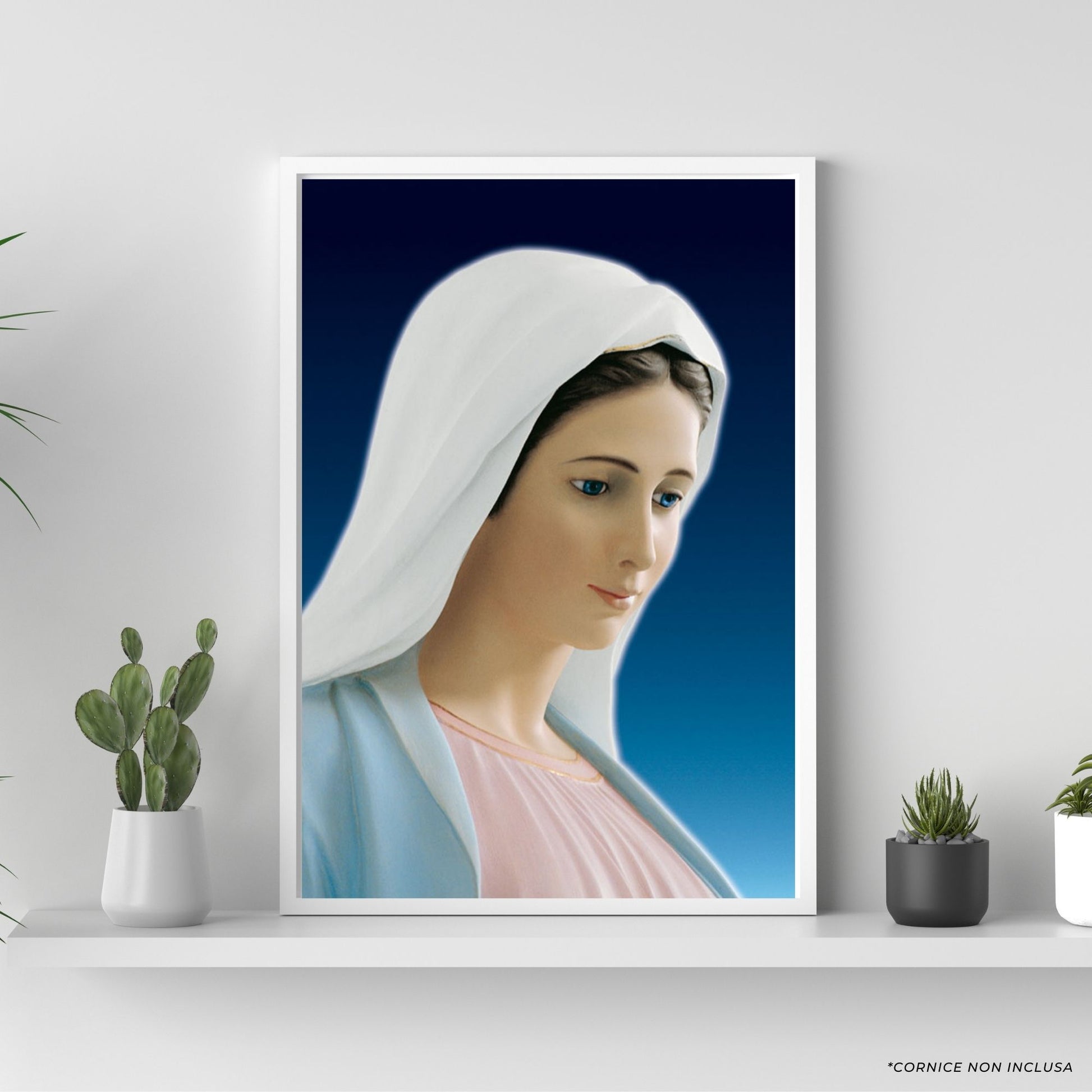 Foto beata Vergine Maria profilo cm 30x40