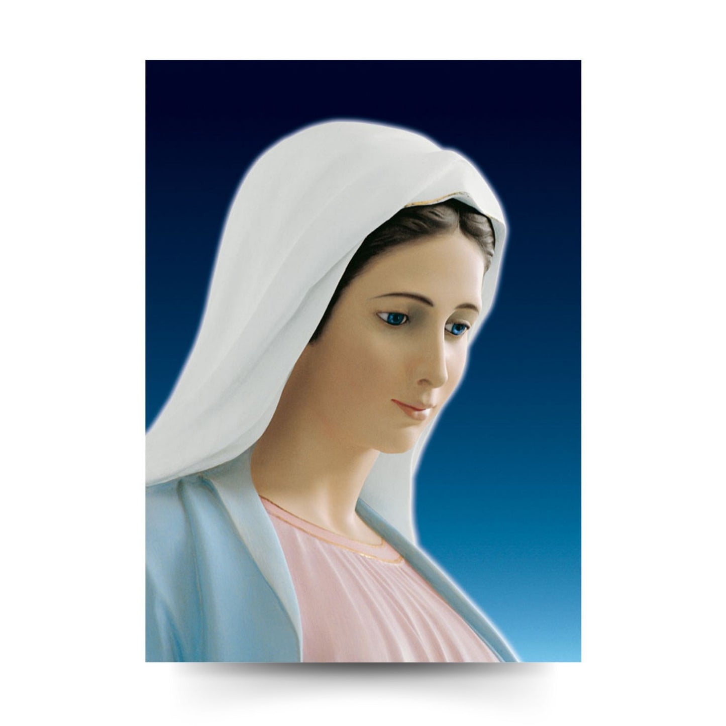 Foto beata Vergine Maria profilo cm 25x35