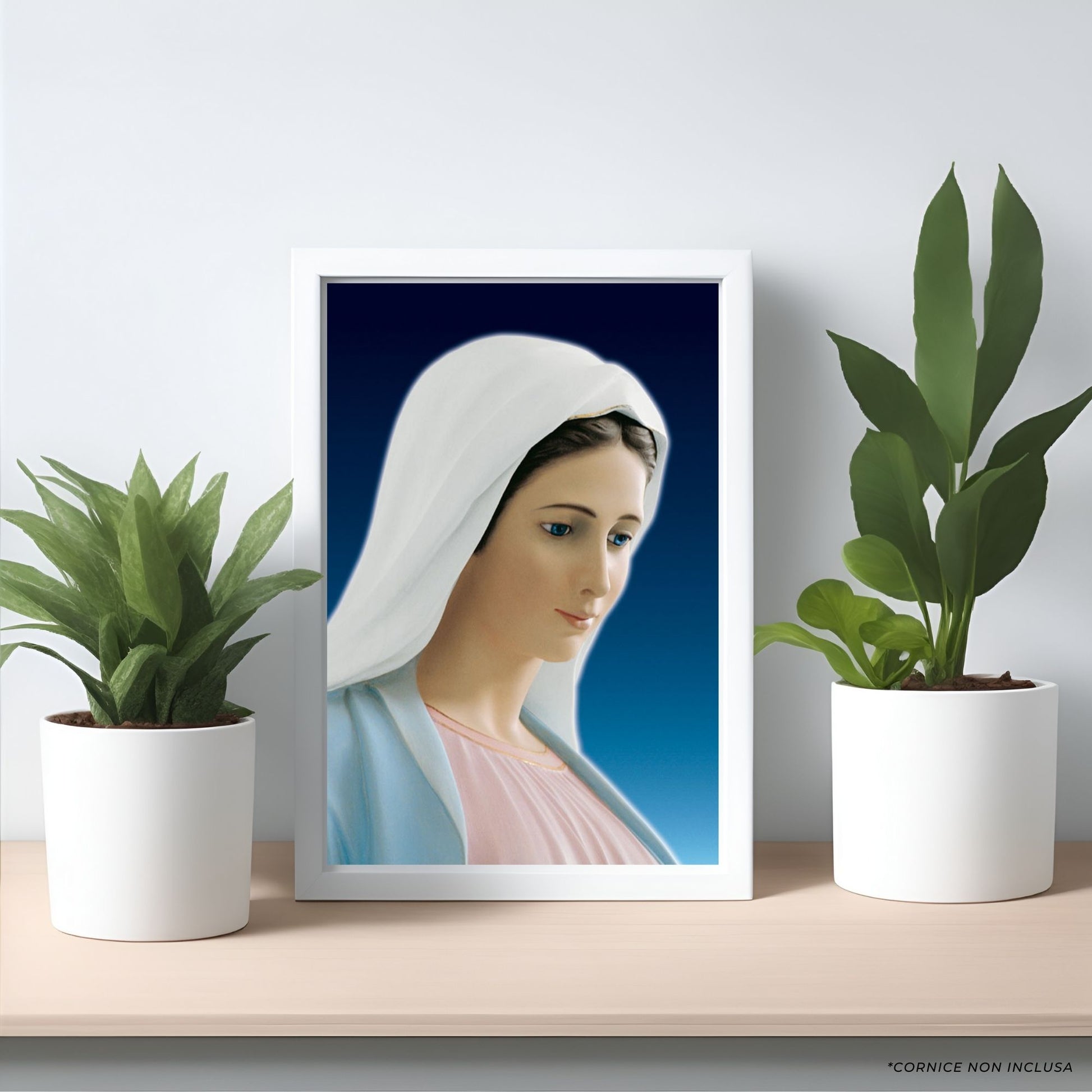 Foto beata Vergine Maria profilo cm 25x35