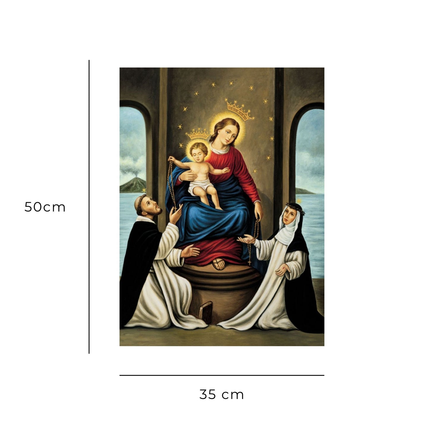 Foto Madonna di Pompei cm 35x50