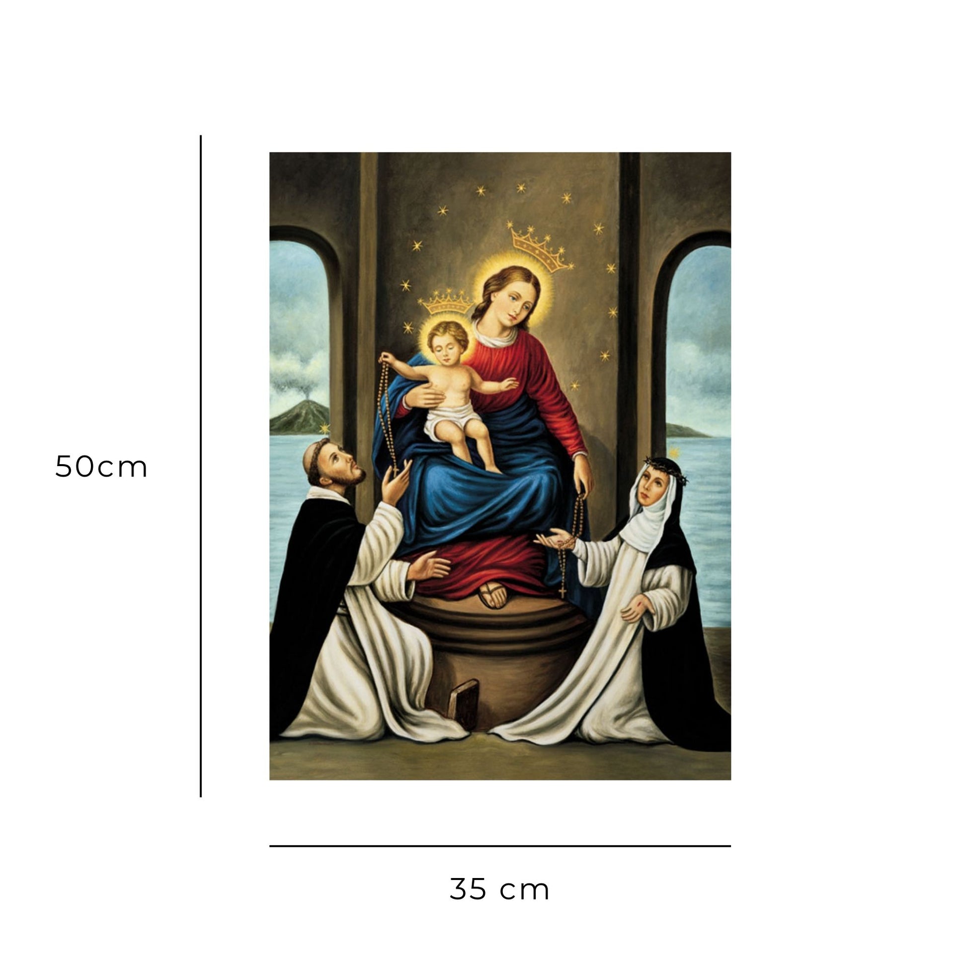 Foto Madonna di Pompei cm 35x50