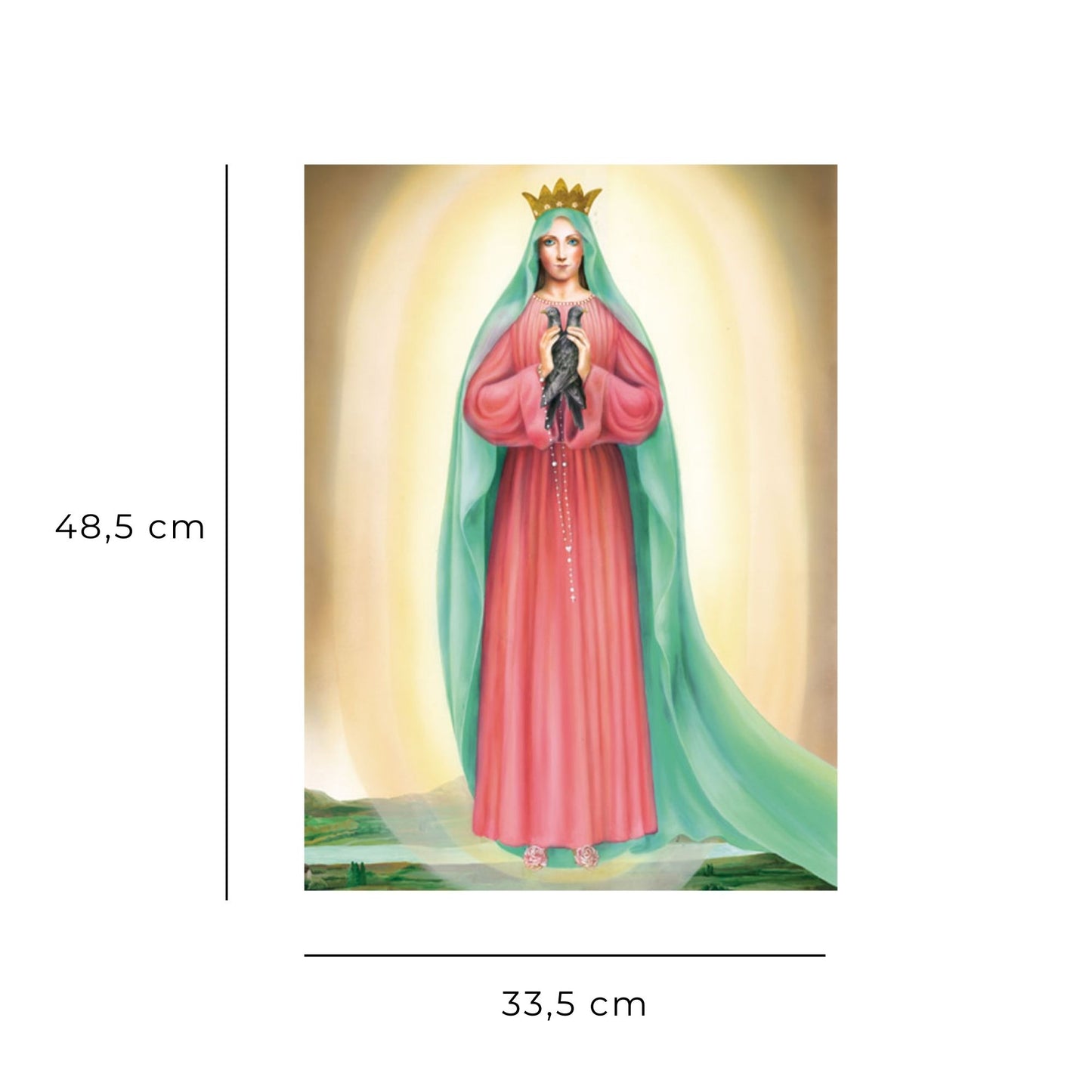 Foto Maria regina della famiglia cm 33,5x48,5
