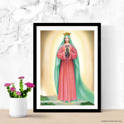 Foto Maria regina della famiglia cm 23x33,5