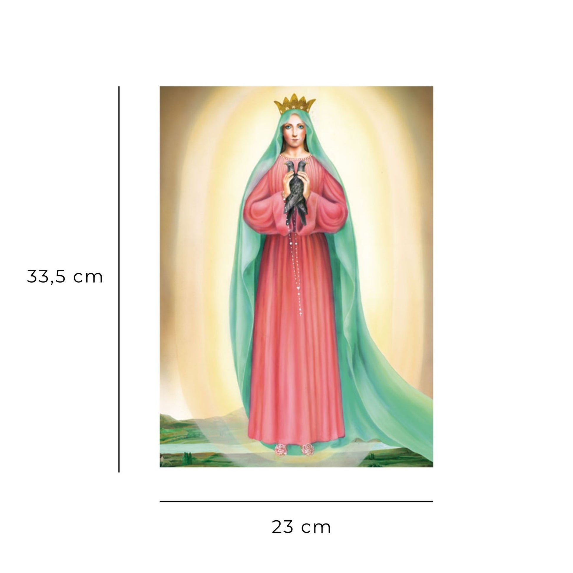 Foto Maria regina della famiglia cm 23x33,5