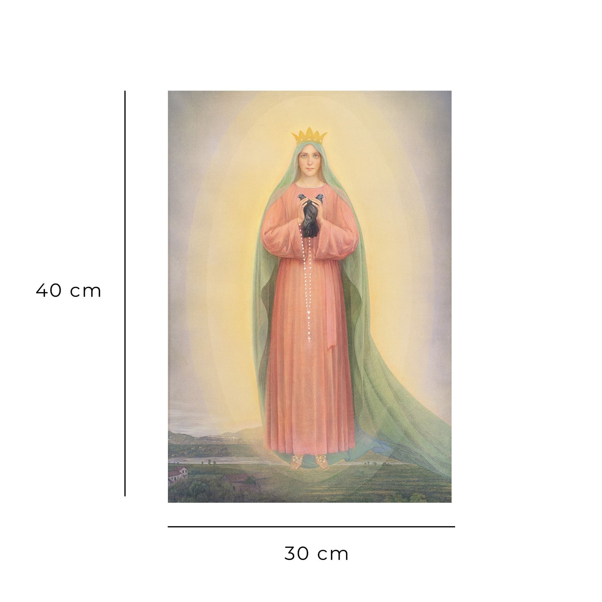 Foto Maria Regina della Famiglia a Ghiaie di Bonate 30X40 cm