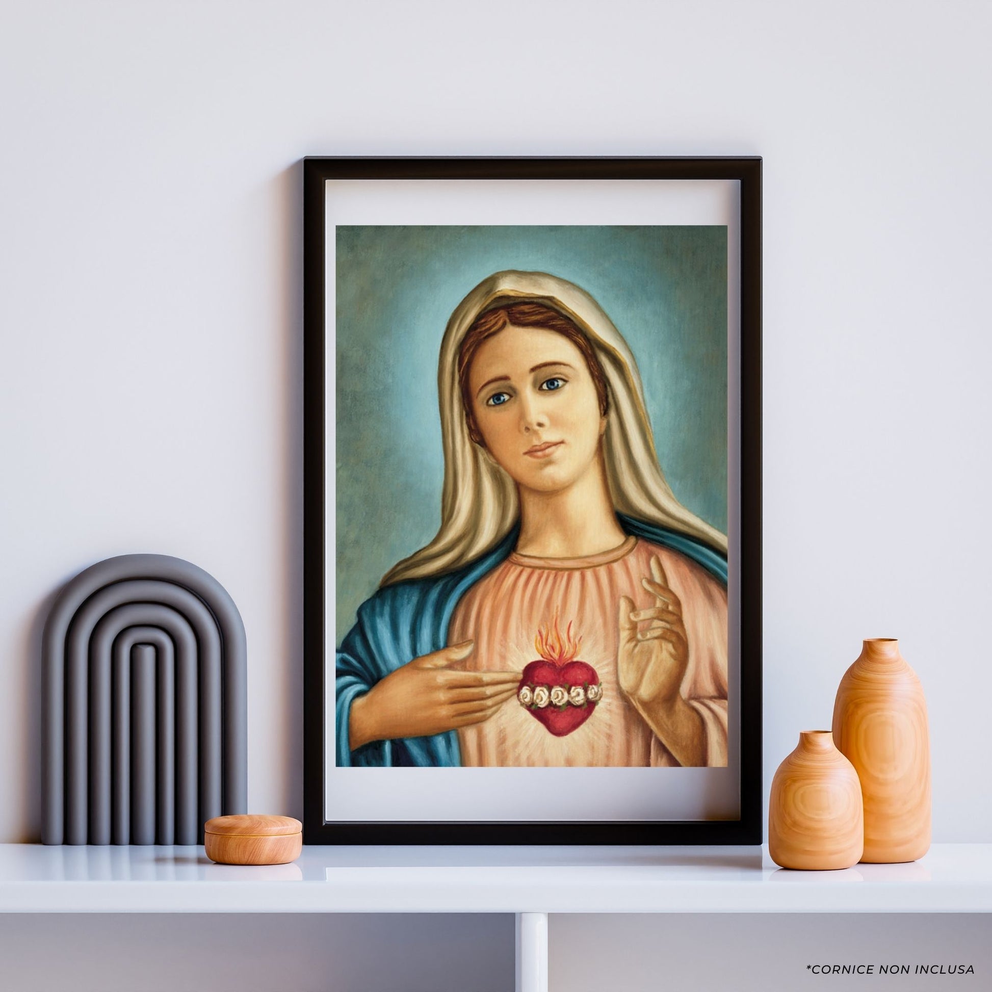 Foto sacro cuore immacolato di Maria cm 35x50