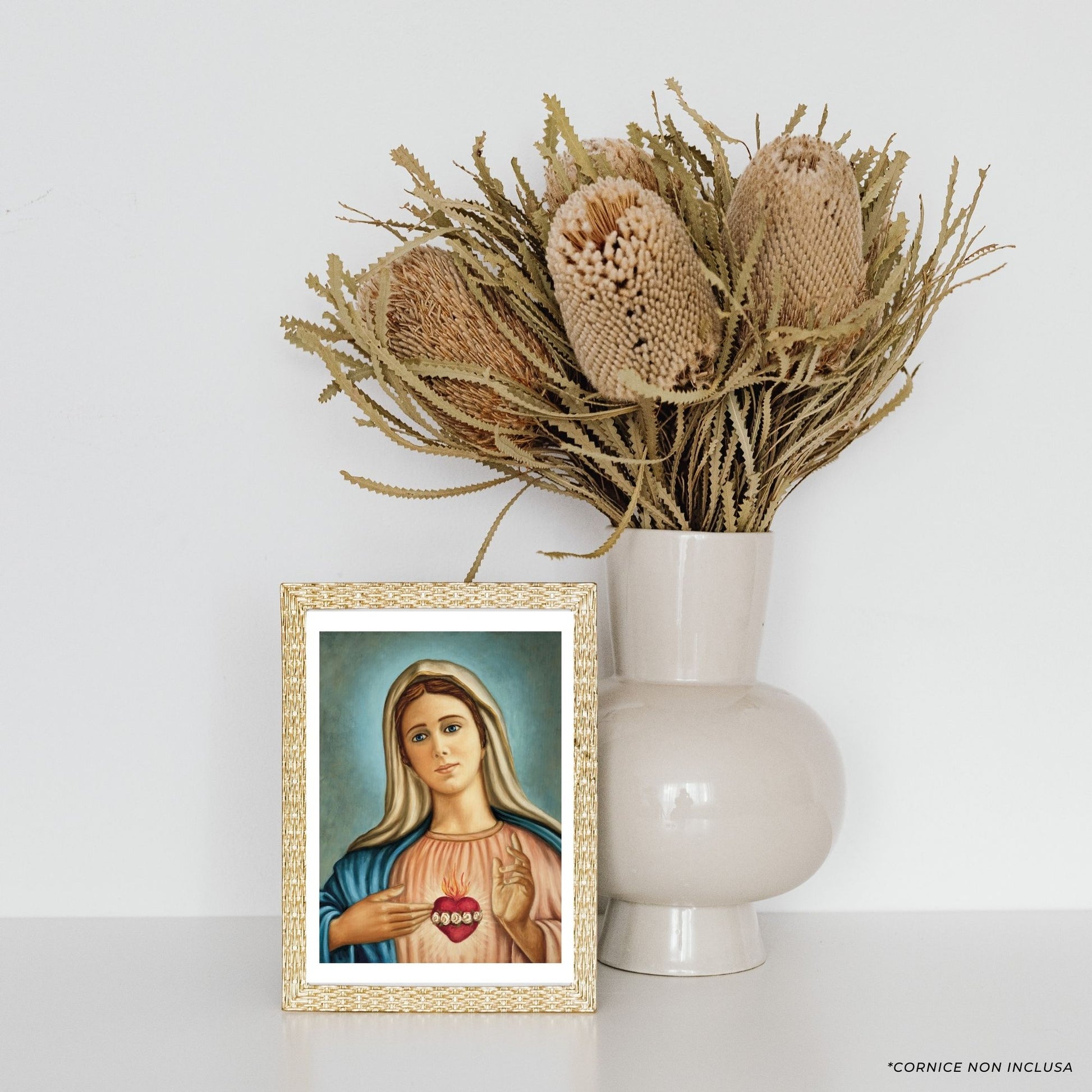 Foto sacro cuore immacolato di Maria cm 25x35