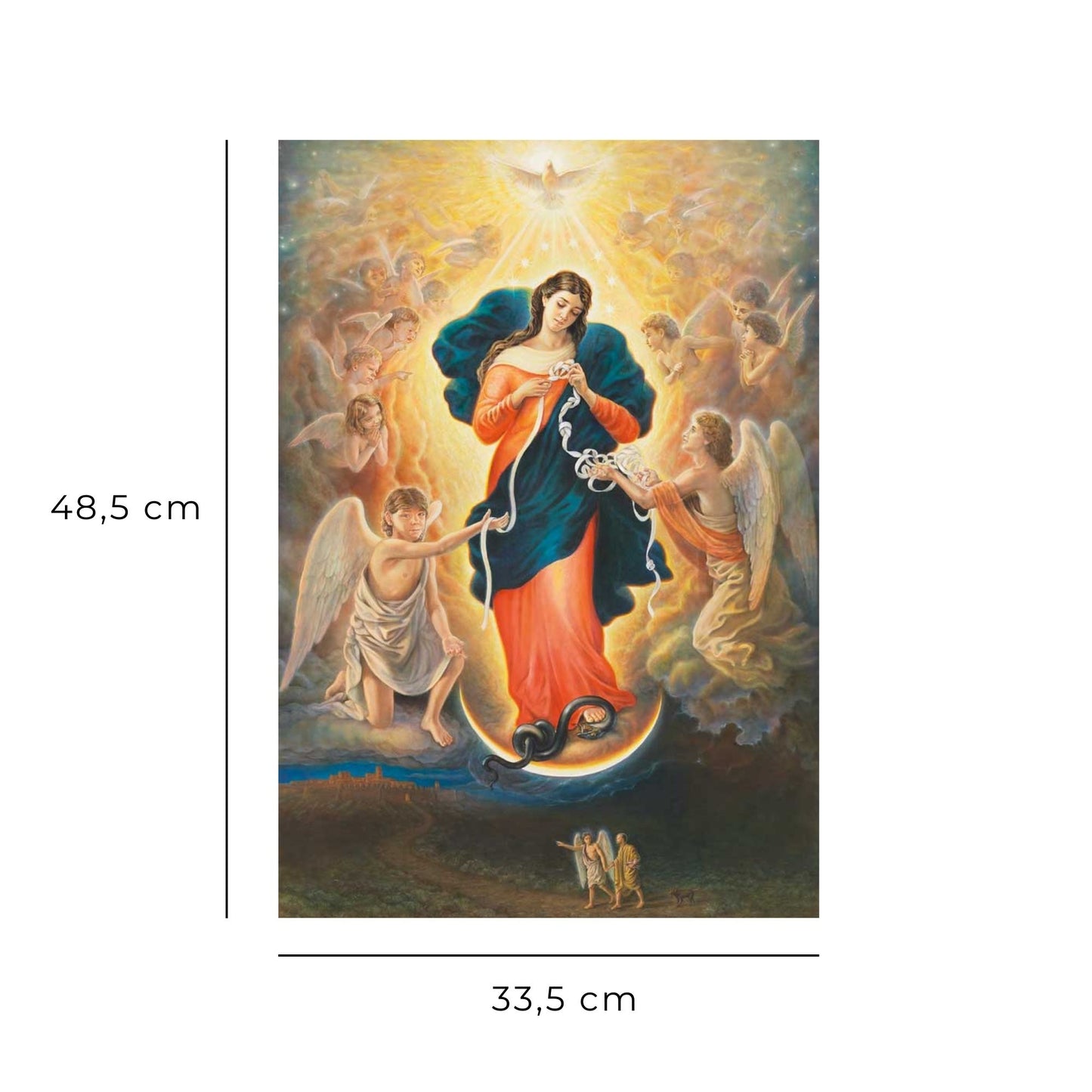 Foto Maria che scioglie i nodi Dawid Kownacki cm 33,5x48,5